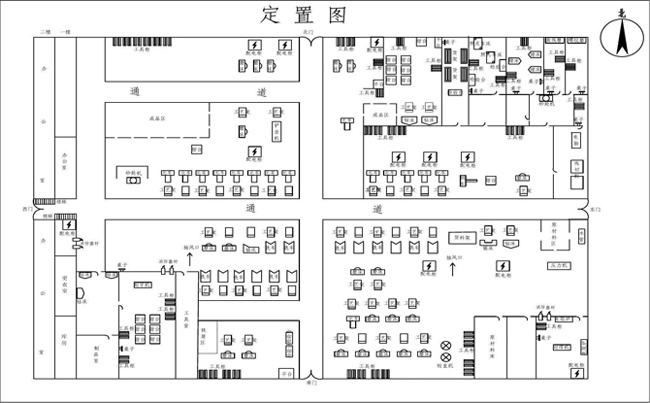 機械加工車間定置圖