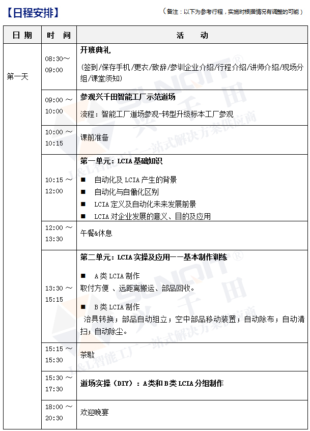 低成本自動(dòng)化課程內(nèi)容