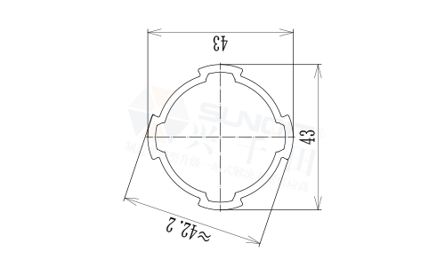 43基礎鋁管尺寸圖