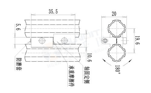 專用合頁尺寸圖