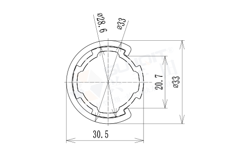 C型線棒防護(hù)套尺寸圖