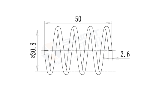壓縮彈簧2尺寸圖