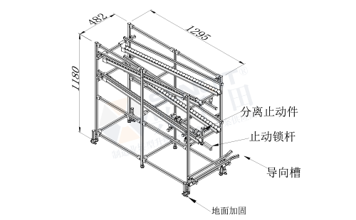 AGV周轉(zhuǎn)車(chē)+物料架(單側(cè)型)圖紙