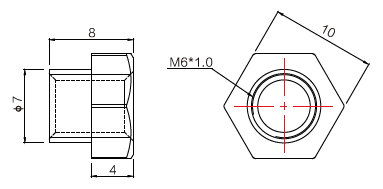 M6專用接頭螺母